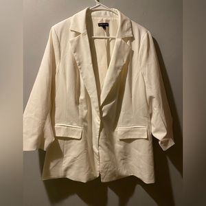 Lane Bryant White Blazer